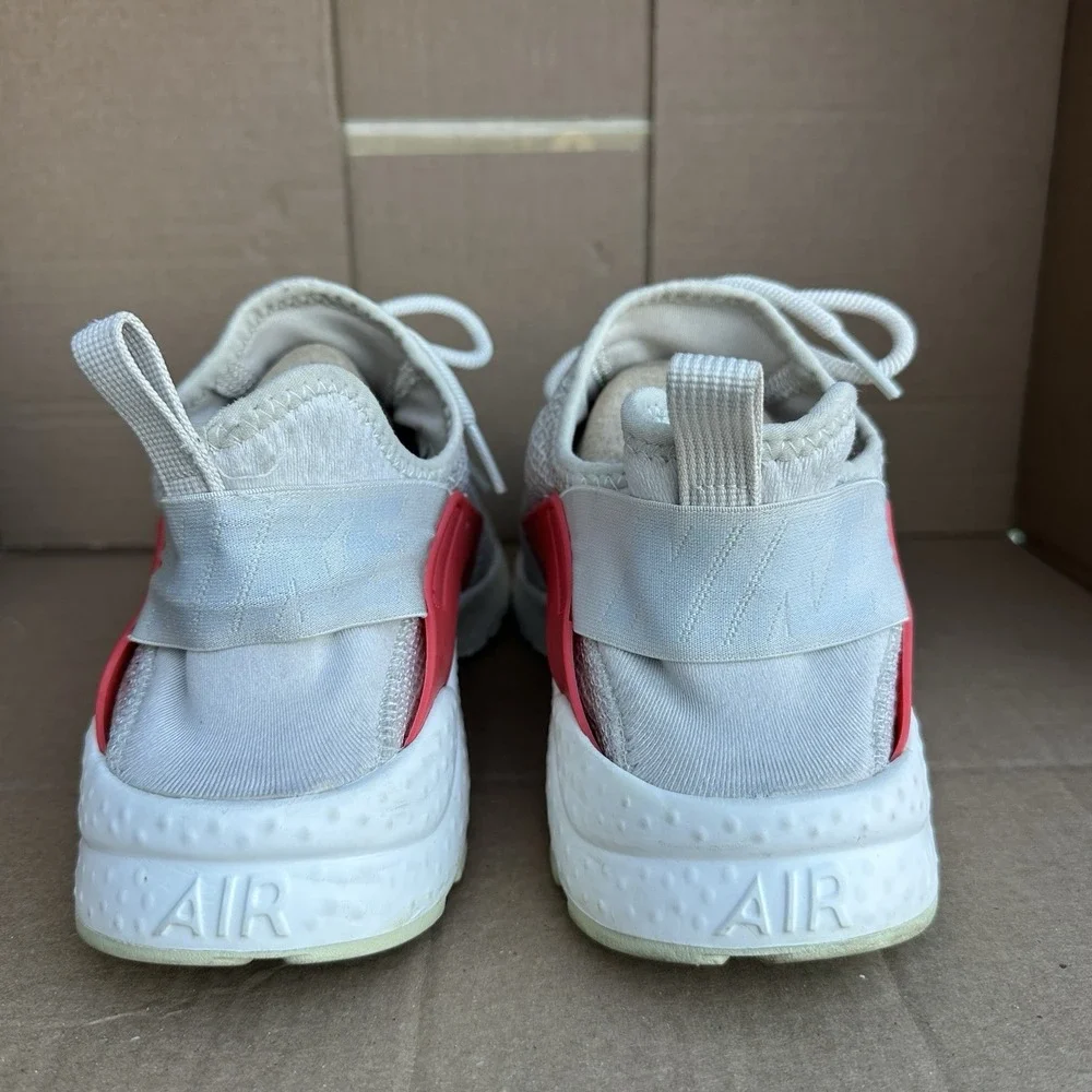Nike Air Huarache Run Ultra Light Orewood Brown Womens Size 9 Red Strap Sneaker